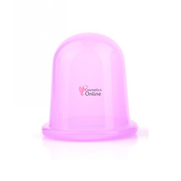 Ventuza de masaj 002 corporal anticelulitic Medie din silicon Roz